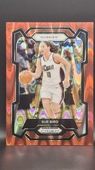 Sue Bird 2024 Panini Prizm Draft Picks Red Seismic Prizm /225 UConn #58