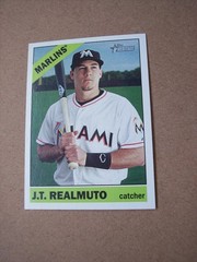 2015 Topps Heritage baseball J.T. Realmuto Rookie card #659 NM-MT