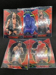 2023 Panini Select WWE Red Wave Prizms – Tmall Asia International – Complete Set