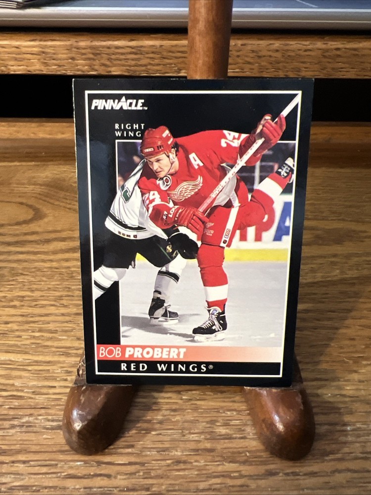 1992 Pinnacle Hockey Bob Probert Card # 56 Detroit Red Wings