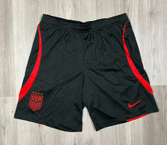 Nike USA USMNT Stadium Away Black Red Soccer Football Training Shorts Size L