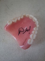 Danhausen Signed Teeth, Autographed, Unique 1/1, WWE Very Nice Very Evil