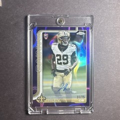 Quincy Riley 31/75 Rookie Auto Purple Lava 2025 Topps Chrome Football Card