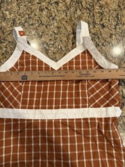 Columbia NCAA Texas Longhorns women&rsquo;s gameday grid plaid dress large new w tags