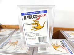 Pro Mold Sports Card 250 Count Plastic Box Case (36-Snap Top Boxes) PC-250