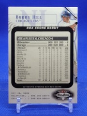 2002 Fleer Box Score Box Score Debuts /2002 Bobby Hill #14BSD Rookie RC