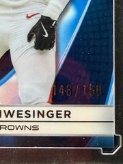 2025 Topps Chrome Black Carson Schwesinger RC BLUE REFRACTOR /150 Browns #113