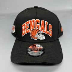 New Era 9FORTY A-Frame Cincinnati Bengals Snapback Adjustable Black Hat Cap NWT!