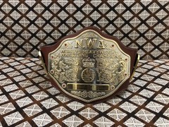 NWA BIG GOLD Championship Title belt Belt Multi Layered 8mm Zinc 3D