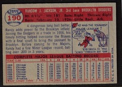 1957 Topps #190 Randy Jackson (ex-mt)