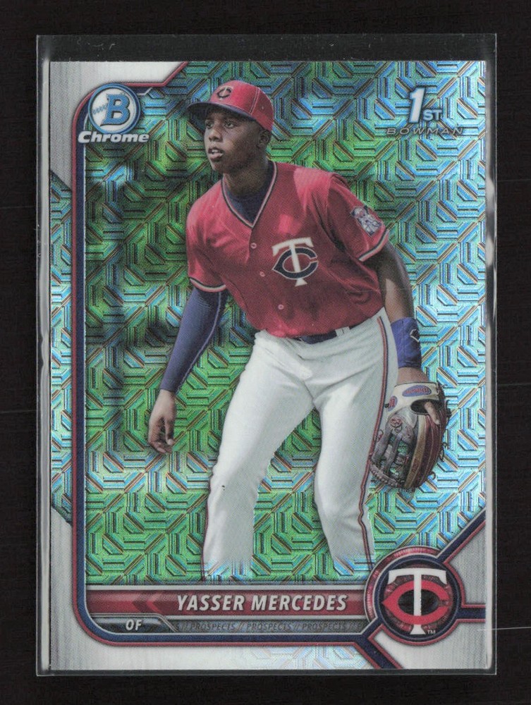 2022 Bowman Chrome #BCP-171 Yasser Mercedes Prospects Mojo Refractor