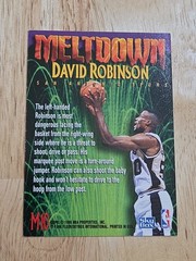 1995-96 Skybox Premium DAVID ROBINSON Meltdown #M10 Spurs Card