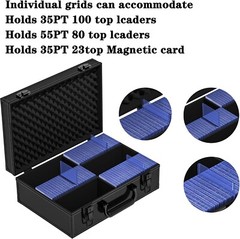 New Toploader Hard Case For 3&Prime; x 4&Prime; 35pt Sports Cards Storage Boxes Holds 600+