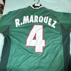 Atletica Mexico Soccer Jersey Green/Red/White #4 R. Marquez Size M