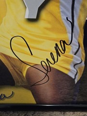 Venus And Serena Williams Autographed Wilson Tennis Poster