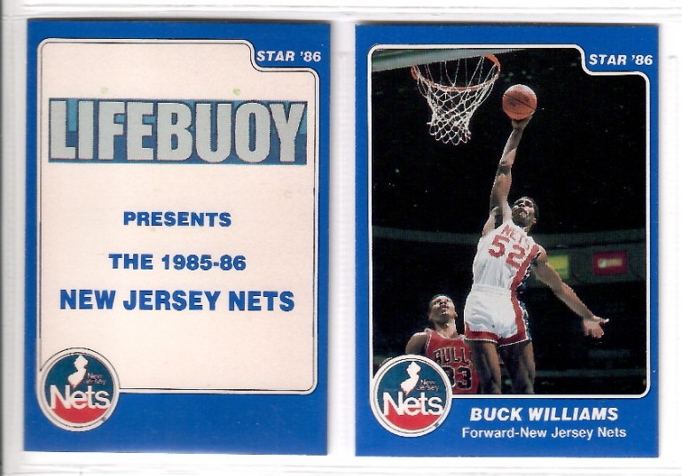 1986 Star Company 14-cd New Jersey Nets Lifebuoy Basketball Set Buck Williams