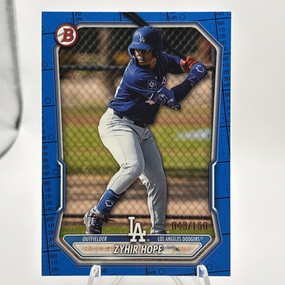 Topps Bowman 2026 Prospects Zyhir Hope #BP-86 Blue /150 Los Angeles Dodgers