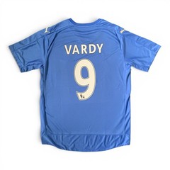 Vardy Leicester City 2015/2016 Retro Home Jersey EPL Champion – Mens Sizes – New