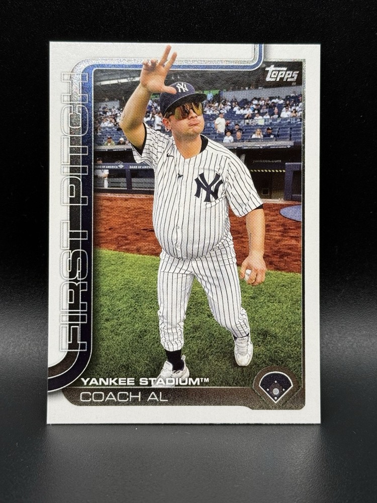 Coach Al Nicky Cass 2025 Topps Series 1 First Pitch #FP-4 New York Yankees