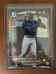 2025 Bowman – Chrome Prospects Yophery Rodriguez #BCP-36 Reptilian Refractor RC