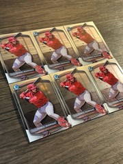 2025 Bowman Draft Chrome Rainiel Rodriguez Cardinals BDC-72 6 Card Lot