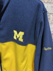 Columbia Men’s Michigan Wolverines Flanker III Fleece Team Full-Zip Jacket XLT