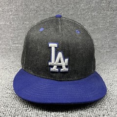 New Era 59FIFTY Los Angeles Dodgers Hat Black Royal Blue Grey Underbrim 6 7/8