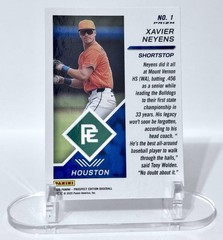Xavier Neyens 2025 Panini Prospect Edition Red Ice Prizm #1 Houston Astros