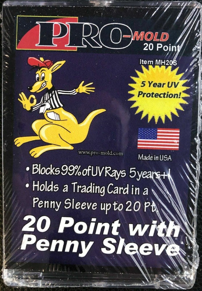 25 NEW PRO-MOLD 20 PT POINT W/ PENNY SLEEVE MAGNETIC TRADING CARD HOLDERS