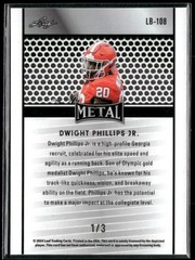 2024 Leaf Collective #LB-108 Dwight Phillips Jr. Leaf Shimmer Silver #/3