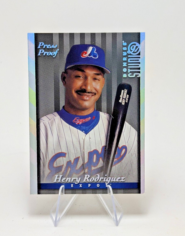 1997 Donruss Studio #27 Henry Rodriguez Silver Press Proof /1500 (STK #1)