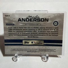 2025 Bowman Draft Kade Anderson Draft Night 25 RC BDN-3 Mariners