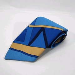 Vintage Tie Los Angeles Chargers Colors Blue Yellow Baby Navy Hand Made NFL Nice