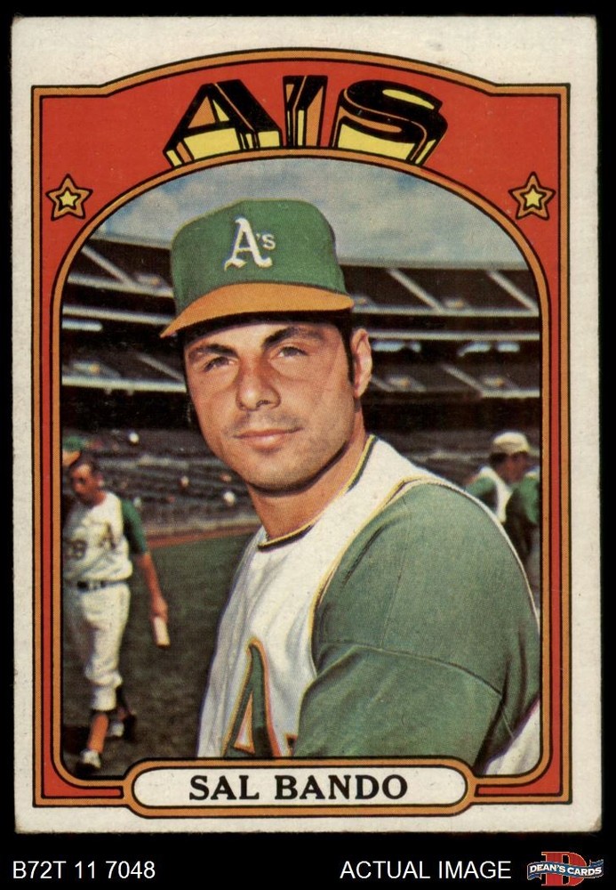 1972 Topps #650 Sal Bando Athletics 1.5 – FAIR
