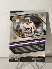 2025 Panini Prizm Blue Ice Prizm 42/99 TJ Hockenson #173 1A301