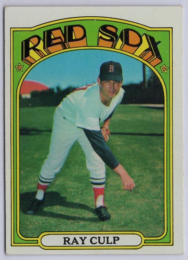 1972 Topps #2 Ray Culp in EX Condition Red Sox