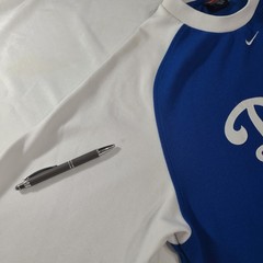 LA Dodgers Blue Nike Pullover Raglan w/Script Logo – Men&rsquo;s Size XL