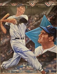 Rare Custom Framed Robert Stephen Simon Lithograph Ted Williams Autograph 20×24