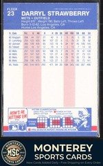 Darryl Strawberry 1987 Fleer #23 New York Mets