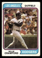 1974 Topps #480 Willie Crawford – Los Angeles Dodgers (MARKED)