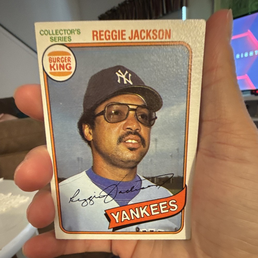 1980 Topps Burger King Pitch, Hit & Run – Reggie Jackson #17