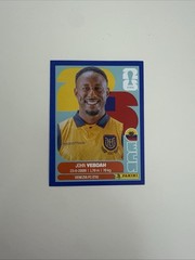 Panini World Cup 2026 Blue Parallel JOHN VEBOAH ECU 14 Rare Sticker