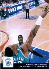 1993-94 Hoops SCOOPS #HS3 Alonzo Mourning Charlotte Hornets HOF