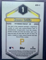 Konnor Griffin 2026 Bowman Chrome #BTP-1 Top 100 Mini Diamond Refractor 089/150