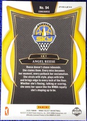 Angel Reese 2025 Panini Select WNBA Concourse Silver Party Prizm #94 Sky Dream