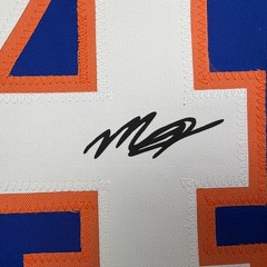 Facsimile Autographed Matthew Schaefer New York Blue Reprint Jersey Men&rsquo;s XL