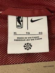 Nike Cleveland Cavaliers Courtside Club Woven Full Zip Jacket Wine Gold Mens XL