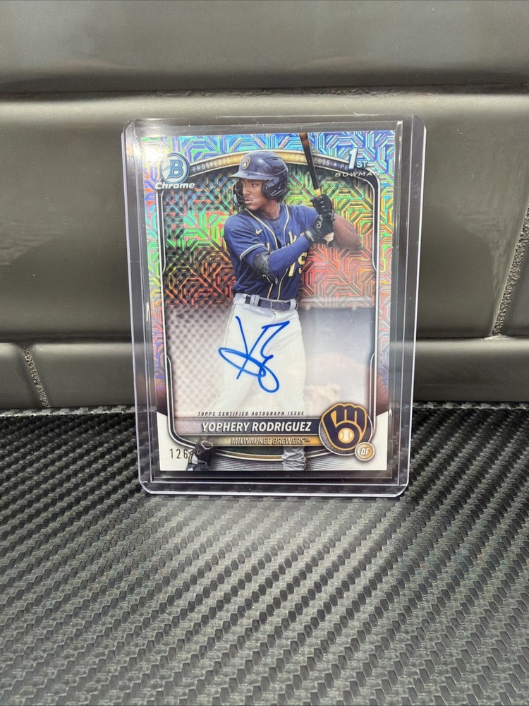 2025 Bowman Chrome | Yophery Rodriguez | 1st Bowman HTA Mojo Choice Auto /150