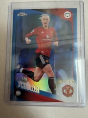 Lea Schuller 2025-26 Topps Chrome UEFA Women’s Blue REFRACTOR /150 #66