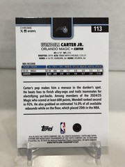 2025-26 Topps Chrome Aqua Refractor /199 WENDELL CARTER JR. Magic #113